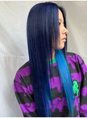 ロングヘアのインナーカラーの可愛さ◎
