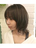 ＊ウルフカット×ハイライト 辻幸奈
