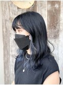 ブルーブラック × プラチナブルー