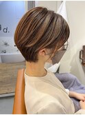 大人かわいい30代40代小顔大人ショート