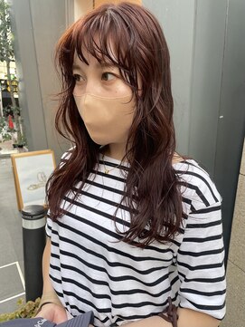 デイジー(Daisy) 天神 大名 オレンジ 顔周りカット