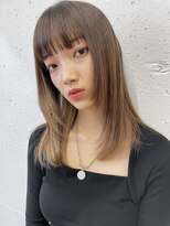 トゥーリ 薬院店(tuuli)&nbsp;tuuli miyu サラツヤ姫カットミディアム/ハイライトカラー