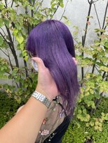 ワンズクロエ 原宿店(ONE's Chloe)&nbsp;パープルカラー/ボブ/カーキグレージュ/大人かわいい[原宿]
