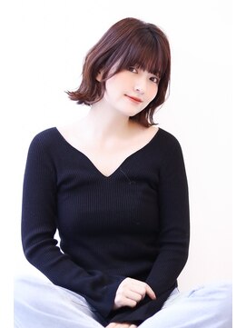 オーロ 宝塚店(ORO) イメチェンチェリーブラウン外ハネボブ