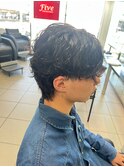 癖毛を活かしたスパイラルウルフ