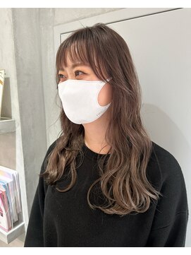 ヨーク(YOKE) YOKE 20代30代大人顔まわりレイヤーミルクティーベージュ前髪