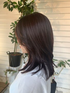 ラコスタ(LaCosTa) レイヤーカットブラウン大人かわいいミディアム