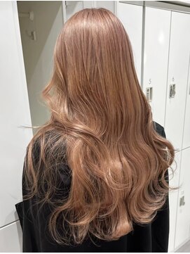 ランテルディ 渋谷(LANTERDIT) くびれヘア　ツヤ　ハイトーン　ブラウンベージュ