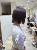 大人綺麗ボブ/藤沢/髪質改善縮毛矯正/ショート/脱白髪染め透明感