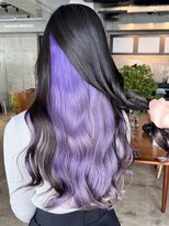 エインアンリー 明治神宮前(AIN.ANLY.)&nbsp;◯アクセントカラーインナーカラーパープルアンブレカラーデジパ