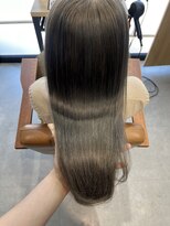 テラスヘア 三条(TERRACEhair) 髪質改善艶カラーオリーブベージュ