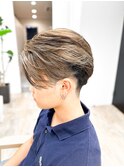 【メンズ★大名】センターパートマッシュ×ハイライト×ブリーチ