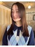 【梅雨対策/髪質改善/縮毛矯正】シルクコスメ縮毛矯正+カット￥12100/薬院