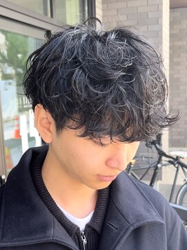 フィフスパーク(fifth PARK) 渋谷シャドウパーマメンズ波巻きパーマ韓国メンズマッシュウルフ