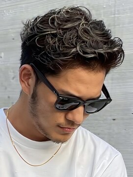 レタッチバイフィフス(RETOUCH by fifth) 大人色気オールバックヘアラルフカールスパイラルパーマ30代原宿
