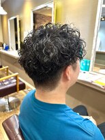 ヘアーメイクロージー 八軒店 (HAIR MAKE ROSY)&nbsp;ツイストスパイラルパーマツーブロックマッシュメッシュフェード