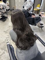 ラック(LUCK)&nbsp;グレージュ/船橋/くすみベージュ/細めハイライト