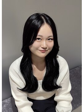 アルーシェウィズスカイ 原宿(Alushe with Sky) 韓国風レイヤーカット/くびれヘア/韓国風/韓国風スタイル