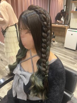 ヘアセット アリエス 新宿駅前店(aries) *.編みたらし.*