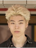 渋谷スパイキーショートアップバンクフェザーショートパーマ