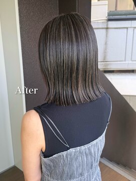 ロエ(loe) つるんとグレージュ大人の白髪ぼかし