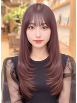 ルエ(rue)&nbsp;韓国風レイヤーロング　～小顔シースルー前髪×艶ストレート～