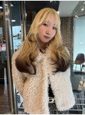 【ブロンド×エンドカラー】#ダブルカラー#ケアブリーチ