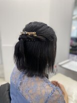 ジ エクト リアン 箕面店(The Ect Lien)&nbsp;ヘアアレンジ/パーティーヘア/ハーフアップ/ボブアレンジ