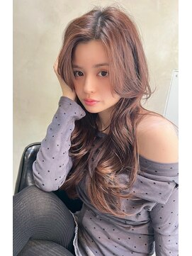 エイミー(Aimee) aimee 町田 おすすめ ミディアムレイヤー×ミルクティー