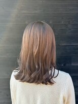 エクファ ヘア リゾート 大津 瀬田店(ex-fa hair resort)&nbsp;イメチェン/ピンクベージュ/アンブレラカラー/前髪/大津/瀬田