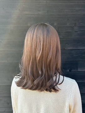 エクファ ヘア リゾート 大津 瀬田店(ex-fa hair resort) イメチェン/ピンクベージュ/アンブレラカラー/前髪/大津/瀬田