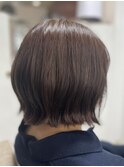 切りっぱなしショートボブ