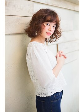 アンアミ オモテサンドウ(Un ami omotesando) 【Un ami】くしゅっと可愛いボブパーマ　津村　佳奈