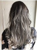 【EIGHT福岡】nabe_外国人風バレイヤージュペールSilver☆☆