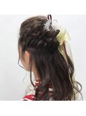 ハーフアップ