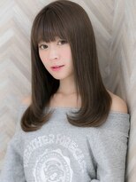『ROMA』美肌イルミナカラー大人かわいいさら艶ストレートロング
