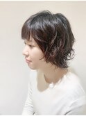 外ハネショートウルフ