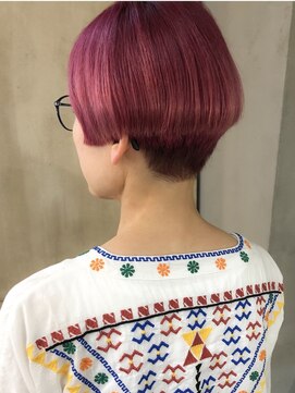 リベッタ(Ribetta) ローズレッドのおかっぱボブ