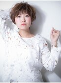 暖色系カラーxくせ毛カットマッシュショートw浦和20代30代40代