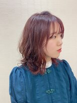 美容室 メザミー MESAMIES 新・大人ミディ大人愛されゆるふわ外ハネウルフフェイスレイヤー