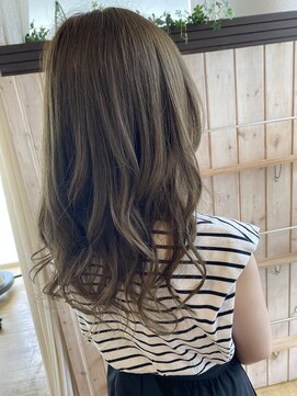 フレア 心 武庫之荘(flare) #オリーブベージュ#透明感カラー