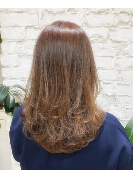 ヒルズヘッドスパサロン(hill's head spa salon) 【hill's】杉山 ワンカールレイヤー*ミルクティーブラウン