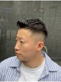 日本橋グラデーション アイロンパーマ 濡れパン
