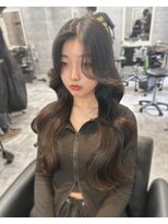ベル(BEL)&nbsp;【韓国風】10代、20代◎かき上げセンター分けロングレイヤー