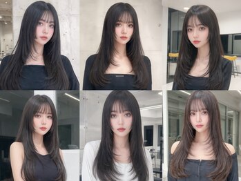コア 梅田(Core)の写真/ミディアム、ロングヘアは顔周りのカットで決まる☆長さは変えず、あなたの魅力をもっと引き出す♪