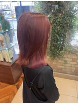 ピュア ポイント 和光店(PURE POINT)&nbsp;プリーツ無しカラー／ブリーチ無しピンク