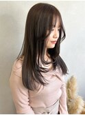 シアーベージュニュアンスカラー＊ロングレイヤーカット/明大前