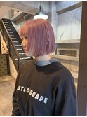 【三谷大樹】ペールピンク/ラベンダーピンク/ハイトーンボブ