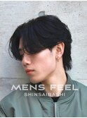 色気カルマ 大人ニュアンスパーマ 毛流れ 刈り上げなし