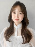 モテ髪サイドバング前髪うるツヤミニウルフナチュラルカール